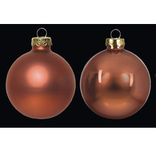 Zwei Christbaumkugeln mit Aufhängung