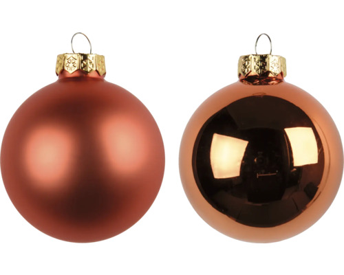 Zwei Weihnachtskugeln mit Aufhängung