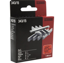JC Schwarz Heftklammern 343/15, 1200 Stück