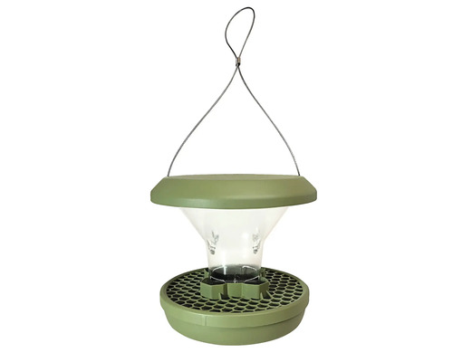 Mangeoire pour oiseaux vert Mangeoire à oiseaux avec suspension pour le jardin