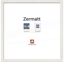 Cadre Zermatt avec indications de taille 40x40 cm et 20x20 cm