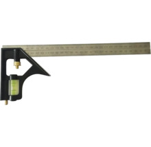 Kombinationswinkel mit Wasserwaage und metrischer Skala