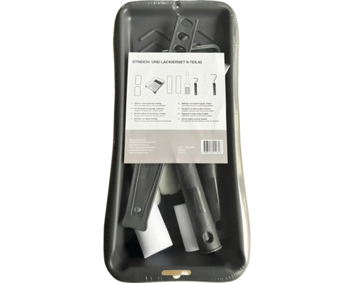 Neun teiliges Streich und Lackierset im Setkasten