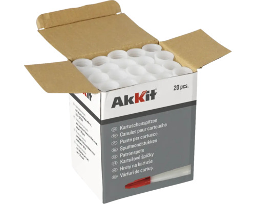 Emballage ouvert d'embouts de cartouche, 20 pièces