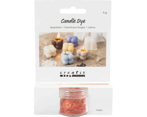 Colorant pour bougies Crème dans un récipient