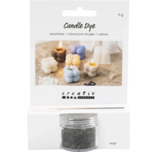 Colorant pour bougies beige en récipient