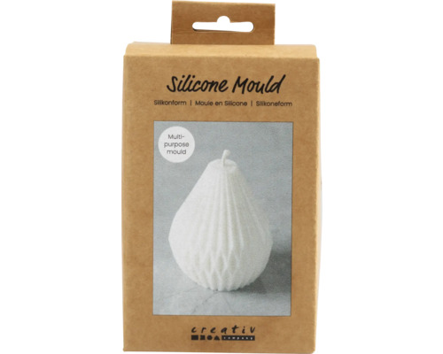 Silikonform gerippte Tropfenform, Ø 7 cm Silikonform für vielseitige Anwendungen in Verpackung