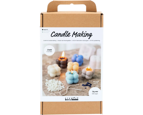 Kerzenherstellungsset für Anfänger in einer braunen Verpackung