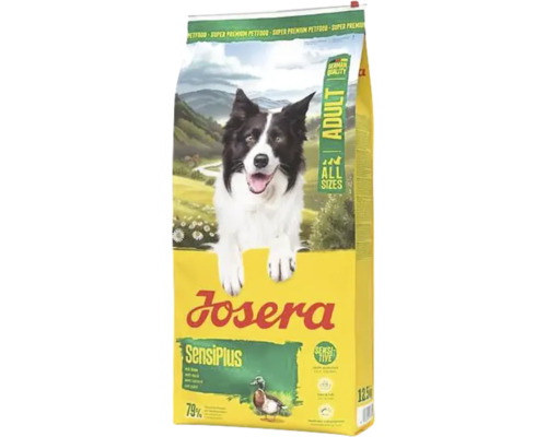 Josera croquettes pour chiens Sensiplus 12.5 kg Aliment sec pour chiens Josera SensiPlus, adapté à toutes les tailles