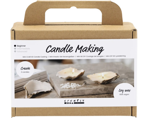 Kit de fabrication de bougies pour débutants dans un emballage marron