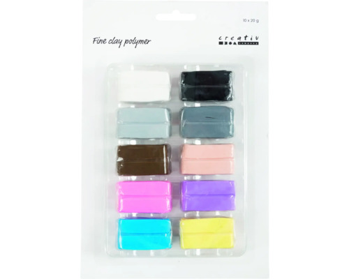 Packung mit zehn Blöcken ofenhärtender Modelliermasse