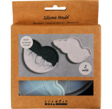 Silikonform-Set mit zwei Motiven in einer Verpackung