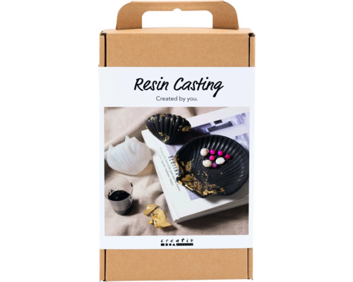 Kit de moulage en résine dans un emballage en carton
