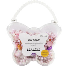 Boîte de perles de cire de Creativ Company avec aiguille et fil