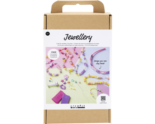 Kreativ Set Schmuck Kinder sortiert Schmuck Bastelset für Kinder im Karton