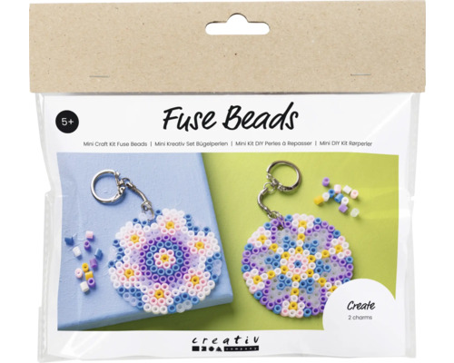 Mini Kreativ Set Bügelperlen Anhänger/Beuteldekoration Bügelperlen Mini-Bastelset in Verpackung