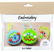 Stickset zum Erstellen von zwei bestickten Ornamenten