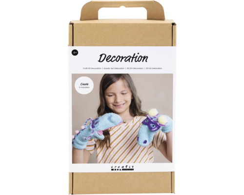 Kreativ Set Dekoration Sockenmonster 2 Stück Kreativ-Set Dekoration Monster zum Basteln in einer Box
