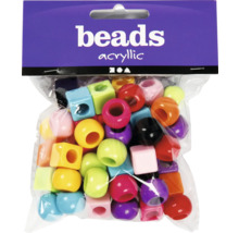 Packung Acrylperlen in verschiedenen Formen