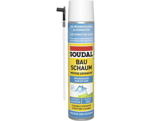 Soudal SMX 0% Isocyanatschaum B3 500 ml Soudal Bauschaum, die wohngesunde Alternative