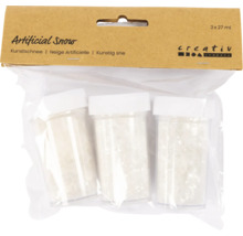 Packung mit drei Behältern Kunstschnee