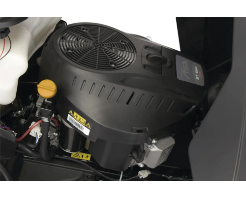 Moteur d'un tracteur de jardin