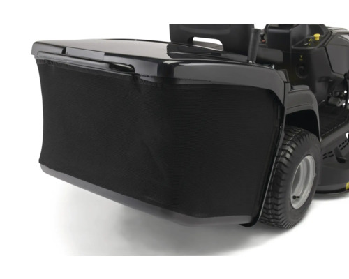 Tondeuse autoportée avec bac de ramassage