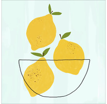 Illustration von Zitronen in einer Schüssel