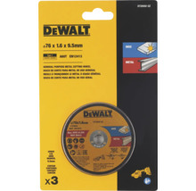 DeWalt disque à tronçonner pour métal, diamètre 76 millimètres, lot de 3