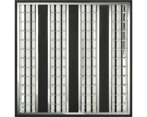 Luminaire à grille Eglo Piru 21 W 5600 lm L 59.5 cm noir Plafonnier avec tubes fluorescents