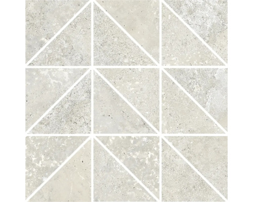 Mosaïque en grès cérame fin lin desert Trigeo AS 30 cm x 30 cm x 0.9 cm Motif de carreaux avec un design géométrique