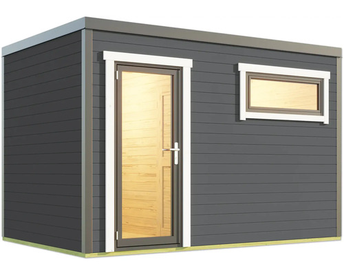 Abri de jardin avec porte et fenêtre