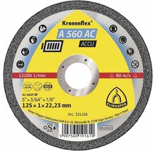 Disque à tronçonner portant la désignation Kronenflex A 560 AC ACCU