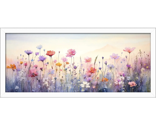 Gerahmtes Gemälde mit Blumenwiese