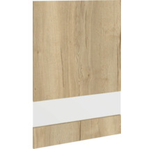 Placage en bois avec décor et accent blanc