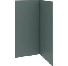 Vue d'angle d'un meuble simple en forme de plaque