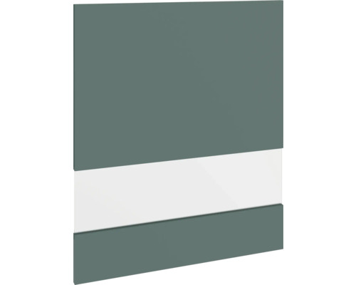 PICCANTE Smart Porte en verre à segment pour armoire haute 60 x 70 cm anthracite mat avec bord épais « P » Façade d'armoire avec bande horizontale