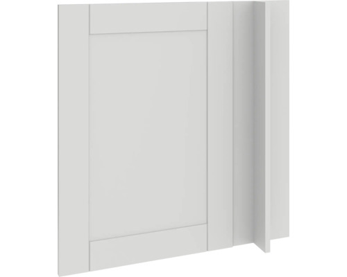 PICCANTE Smart Façade meuble bas d'angle 100 cm 1 porte pivotante maison de campagne gris mat "AG" Façade d'armoire de cuisine avec cadre