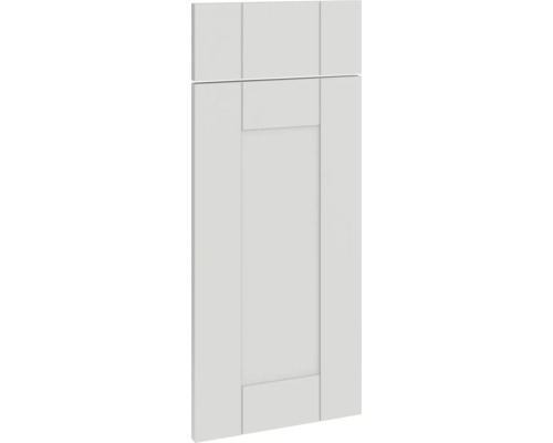 PICCANTE Smart Set de façade meuble bas 30 cm 1 porte pivotante et 1 cache de tiroir maison de campagne gris mat "X" Façade de meuble de cuisine style campagnard