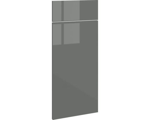 PICCANTE Smart Set de façade meuble bas 30 cm 1 porte pivotante et 1 cache de tiroir anthracite brillant "X" Façade de cuisine