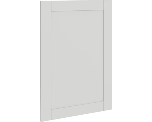 PICCANTE Smart Schranktür für Oberschrank 60 x 89,2 cm Landhaus grau matt "J" Schranktür mit Rahmen