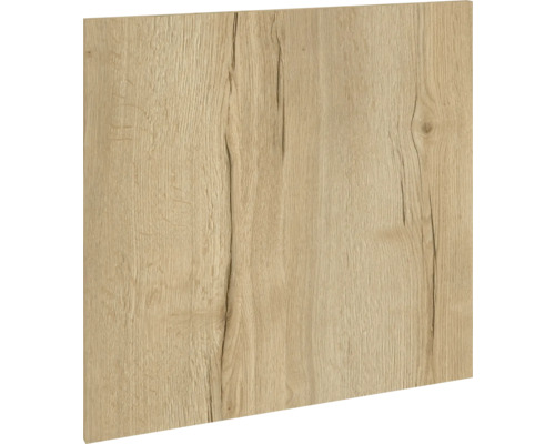 PICCANTE Smart Cache de lave-vaisselle pour lave-vaisselle partiellement intégré 60 cm chêne sauvage reproduction avec bord épais "BA" Panneau en bois avec grain