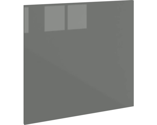 PICCANTE Smart Cache de lave-vaisselle pour lave-vaisselle partiellement intégré 60 cm anthracite brillant "BA" Façade de cuisine grise