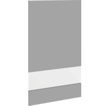 Façade d'armoire avec deux zones de couleur