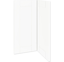 Armoire blanche avec façade à cadre