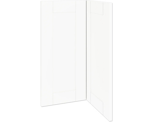 Armoire blanche avec façade à cadre