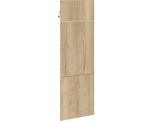 PICCANTE Smart Set de façade armoire haute pour réfrigérateur 1 trappe et 2 portes pivotantes chêne sauvage reproduction avec bord épais « AP » Façade d'armoire de cuisine avec décor bois