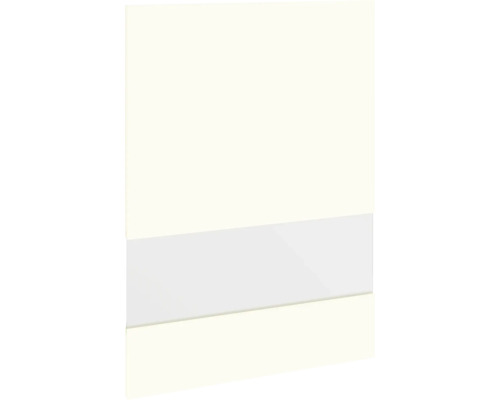 PICCANTE Smart Porte en verre à segment pour armoire haute 50 x 70 cm blanc structure fine avec bord épais "O" Panneau de meuble