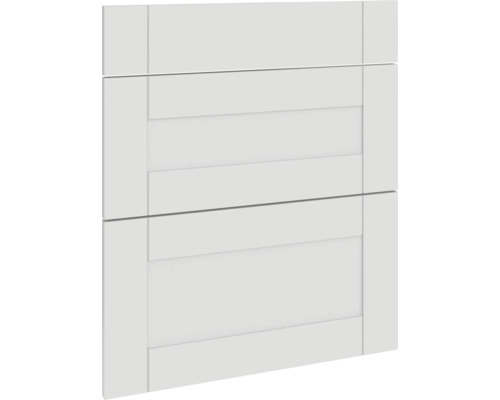 Façade de placard avec moulures horizontales