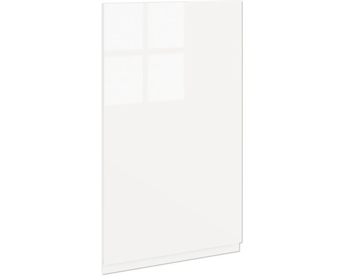 PICCANTE Smart Schranktür für Oberschrank 40 x 70 cm weiss hochglanz lackiert mit integrierter Griffmulde "B" Küchenfront